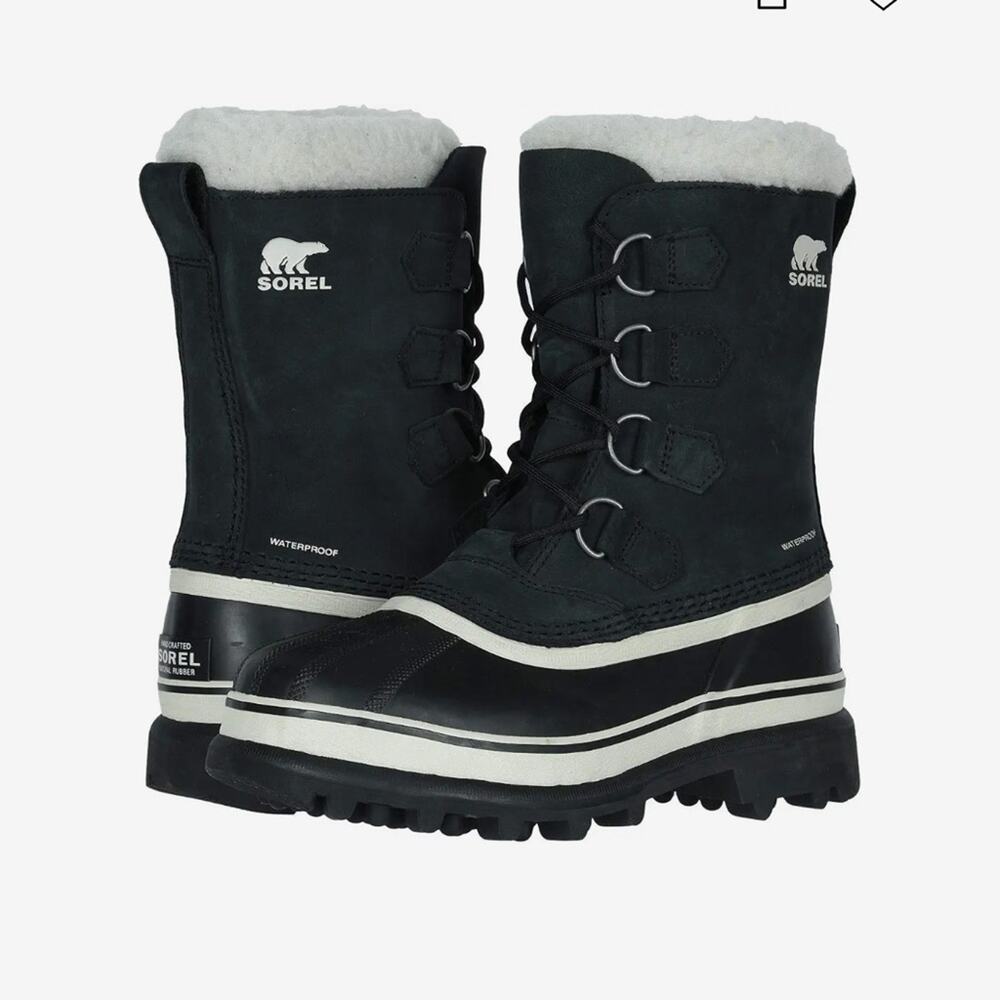 Sorel Caribou Waterproof Winter Boots – Black – PRISTINE WORN 1x - Size 8